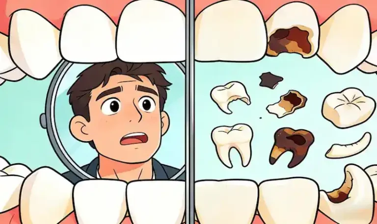 dream about teeth falling out and broken teeth meaning illustration