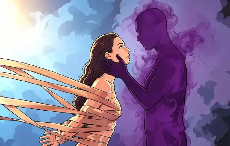Dream about being kidnapped and falling in love, symbolic scene of emotional conflict and attraction